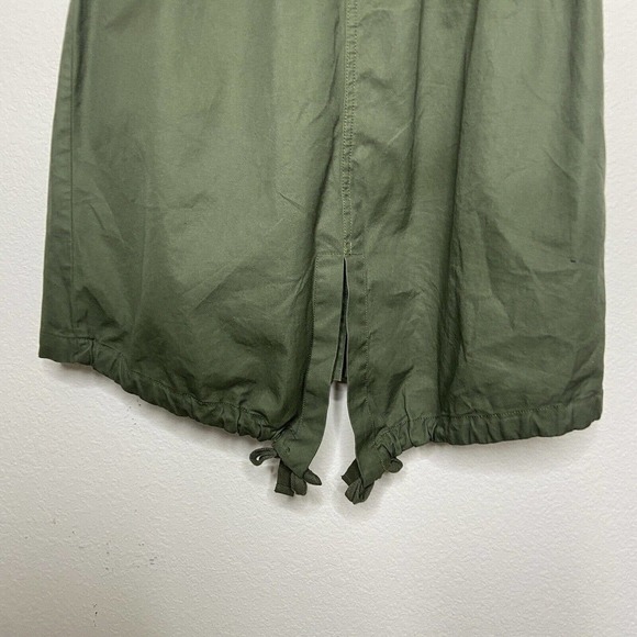 RO & DE Olive Utility Drawstring Waist Long Vest Sz XS - Picture 7 of 10